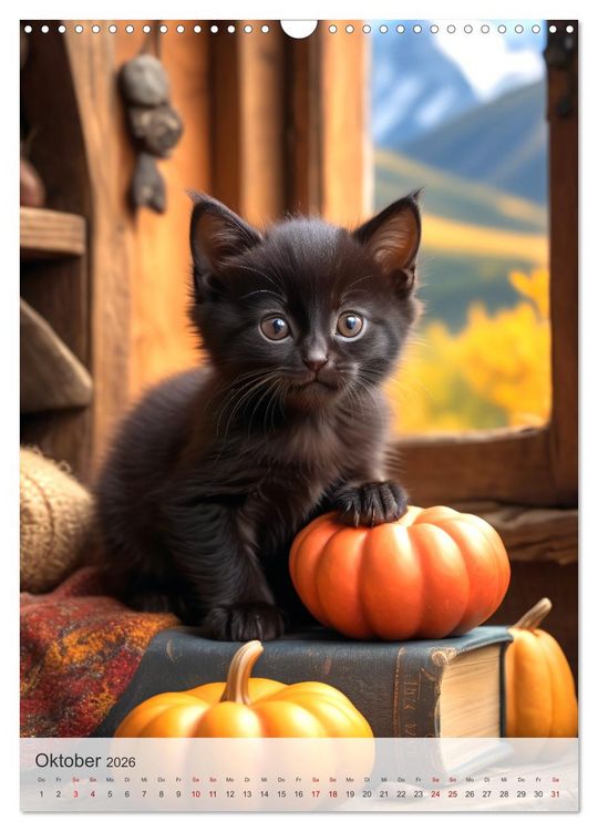 Produktbild: Katzenkinder (Wandkalender 2026 DIN A3 hoch), CALVENDO Monatskalender