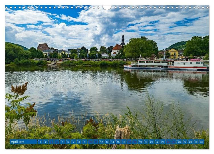 Produktbild: Die Obere Weser - von Bad Karlshafen bis Hameln (Wandkalender 2027 DIN A3 quer), CALVENDO Monatskalender