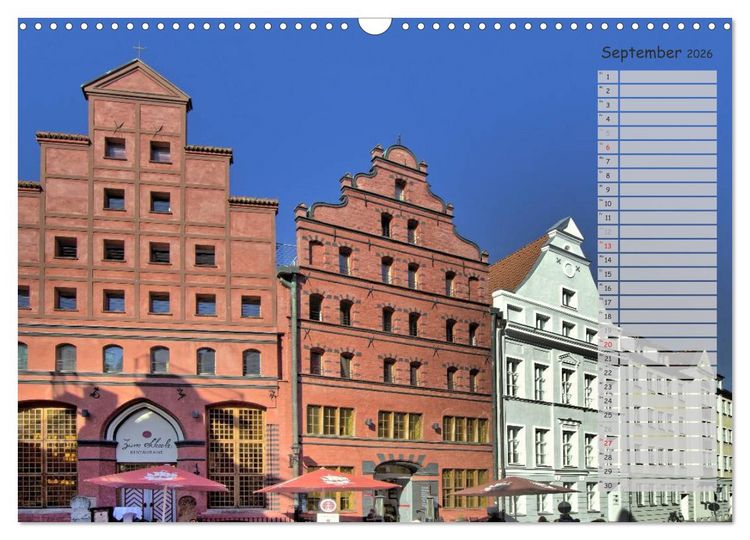 Produktbild: Stralsund. Das Tor zur Insel R&uuml;gen (Wandkalender 2026 DIN A3 quer), CALVENDO Monatskalender