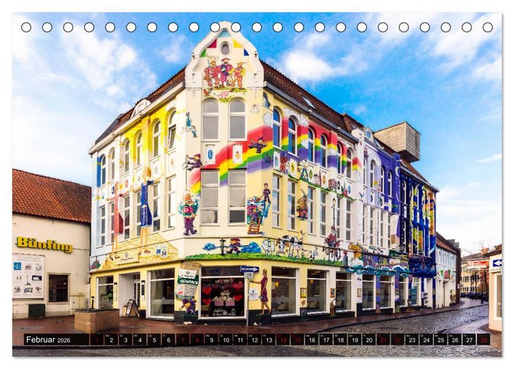Produktbild: LEER Museumshafen und Altstadt (Tischkalender 2026 DIN A5 quer), CALVENDO Monatskalender