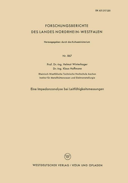 Produktbild: Eine Impedanzanalyse bei Leitf&auml;higkeitsmessungen