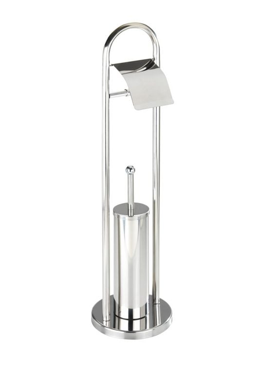 Produktbild: Exclusiv Stand WC-Garnitur Mod. Vasto Edelstahl, rostfrei