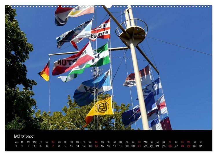 Produktbild: Binnenschiff Ahoi! (Wandkalender 2027 DIN A2 quer), CALVENDO Monatskalender