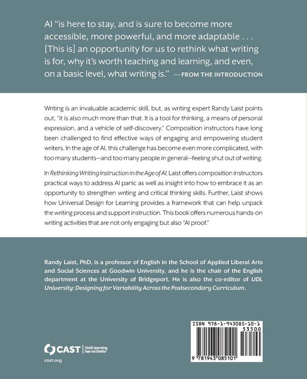 Produktbild: Rethinking Writing Instruction in the Age of AI