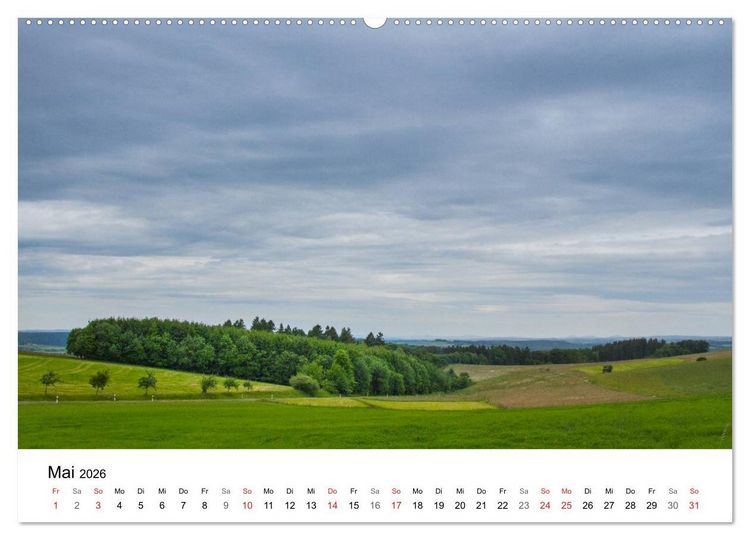 Produktbild: Der Westerwald (hochwertiger Premium Wandkalender 2026 DIN A2 quer), Kunstdruck in Hochglanz