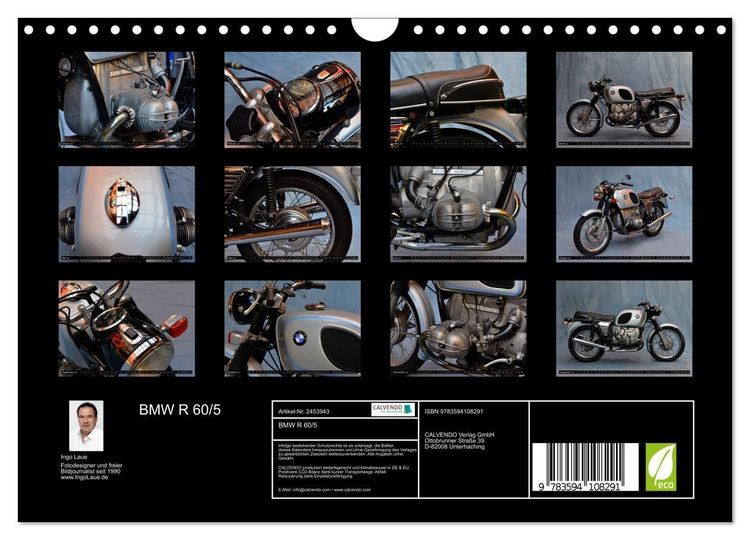 Produktbild: BMW R 60/5 (Wandkalender 2027 DIN A4 quer), CALVENDO Monatskalender