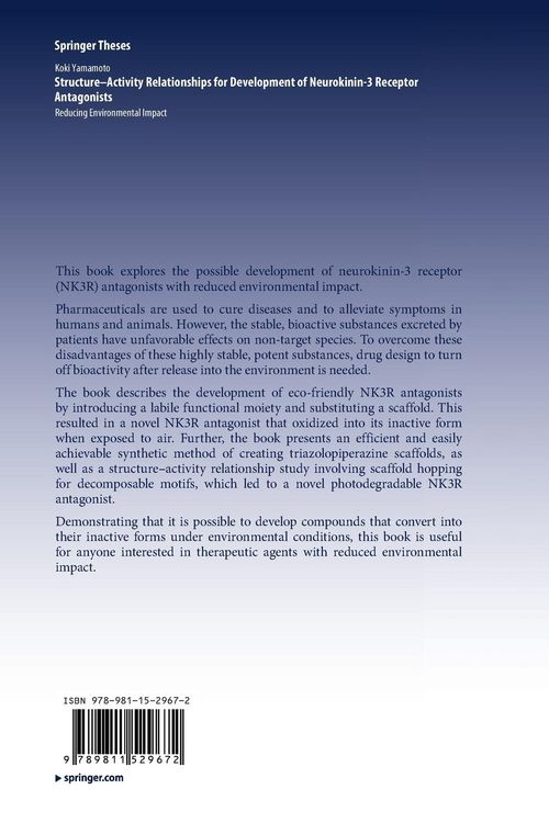Produktbild: Structure&ndash;Activity Relationships for Development of Neurokinin-3 Receptor Antagonists