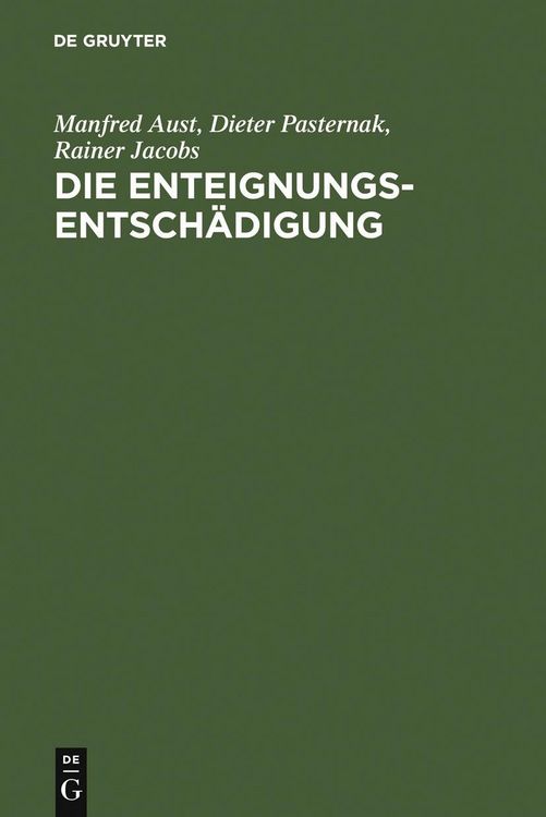 Produktbild: Die Enteignungsentsch&auml;digung