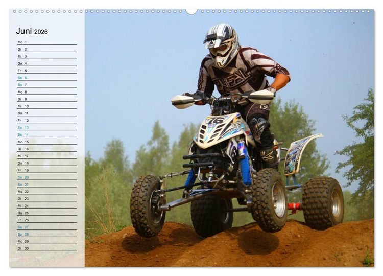 Produktbild: Motocross - tollk&uuml;hne Kerle (hochwertiger Premium Wandkalender 2026 DIN A2 quer), Kunstdruck in Hochglanz