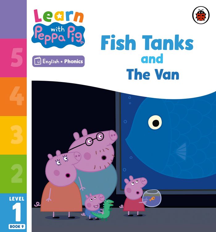 Produktbild: Learn with Peppa Phonics Level 1 Book 9 - Fish Tanks and The Van (Phonics Reader)