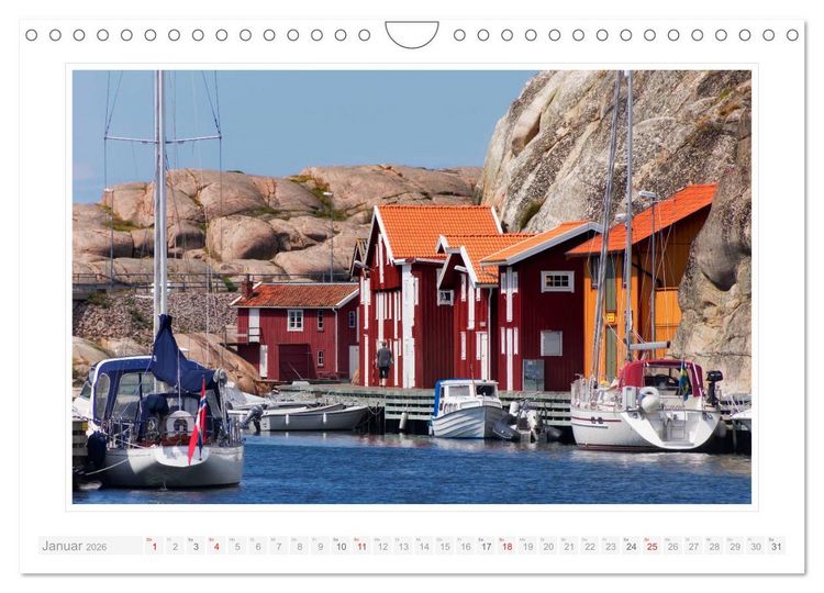 Produktbild: Bohusl&auml;n. Sm&ouml;gen - Hunnebostrand - Kungshamn (Wandkalender 2026 DIN A4 quer), CALVENDO Monatskalender