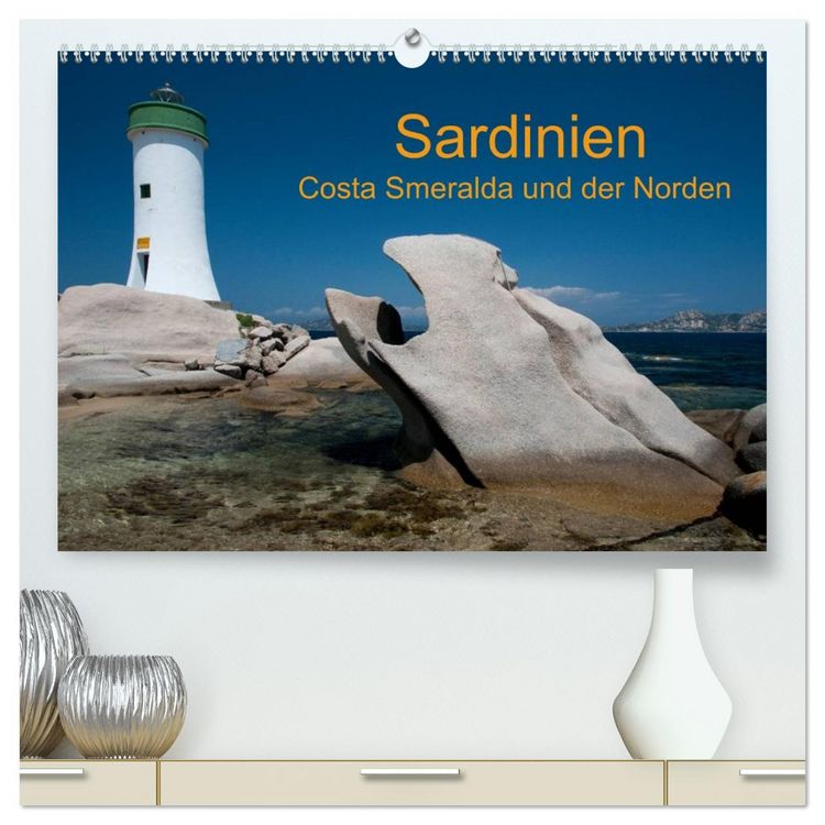 Produktbild: Sardinien Costa Smeralda und der Norden (hochwertiger Premium Wandkalender 2026 DIN A2 quer), Kunstdruck in Hochglanz