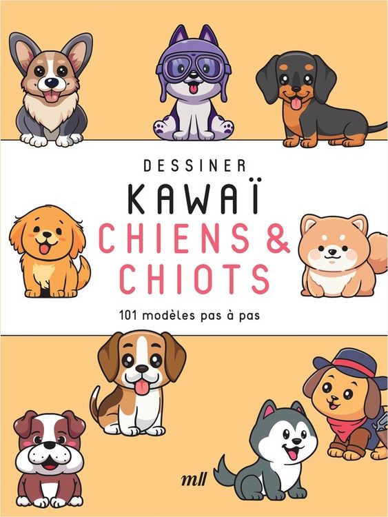 Produktbild: Dessiner kawa&iuml; : chiens & chiots : 101 mod&egrave;les pas &agrave; pas