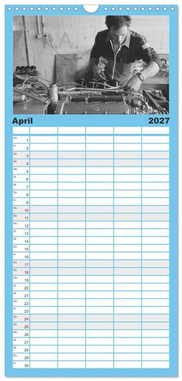 Produktbild: Familienplaner 2027 - Formel, Rennen, Boxengasse 1971-&acute;83 mit 5 Spalten (Wandkalender, 21 x 45 cm) CALVENDO