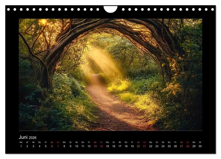 Produktbild: Geheimnisvolle Wege (Wandkalender 2026 DIN A4 quer), CALVENDO Monatskalender