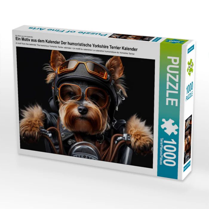 Produktbild: CALVENDO Puzzle Ein Motiv aus dem Kalender Der humoristische Yorkshire Terrier Kalender | 1000 Teile Lege-Gr&ouml;&szlig;e 64x48cm Foto-Puzzle f&uuml;r gl&uuml;ckliche Stunden