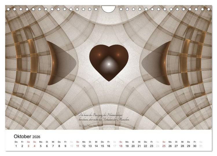 Produktbild: Mathematik - Grafiken und Zitate 2026 (Wandkalender 2026 DIN A4 quer), CALVENDO Monatskalender