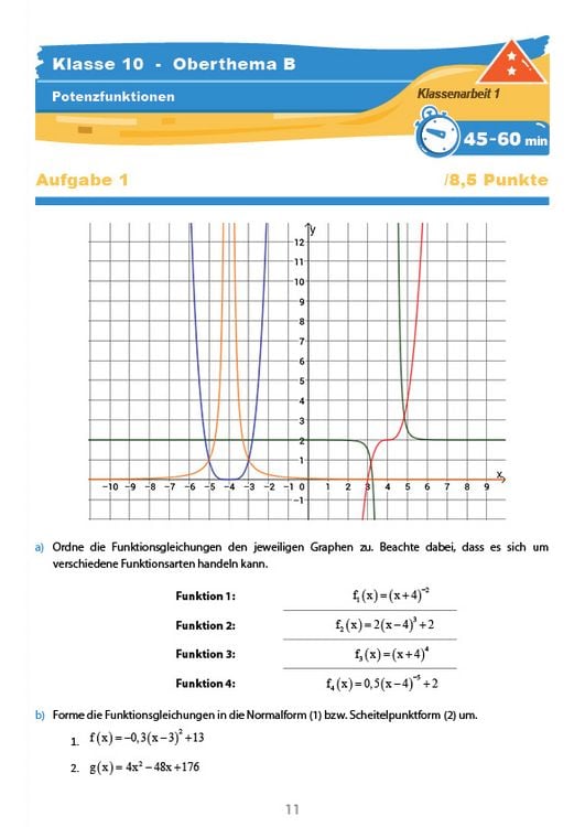 Produktbild: Mathematik Klassenarbeits-Trainer Klasse 10 &ndash; mit Abschlusspr&uuml;fungen &ndash; StrandMathe