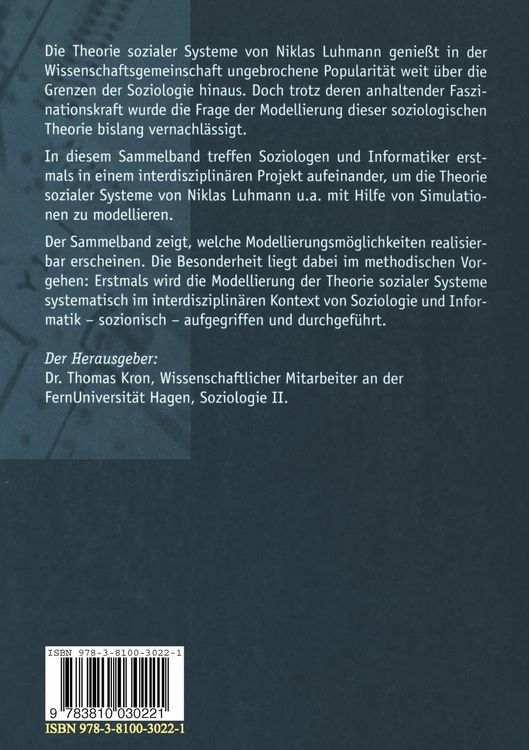 Produktbild: Luhmann modelliert