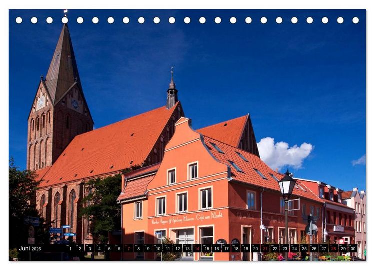 Produktbild: Barth - Idyll zwischen Bodden und Ostsee (Tischkalender 2026 DIN A5 quer), CALVENDO Monatskalender