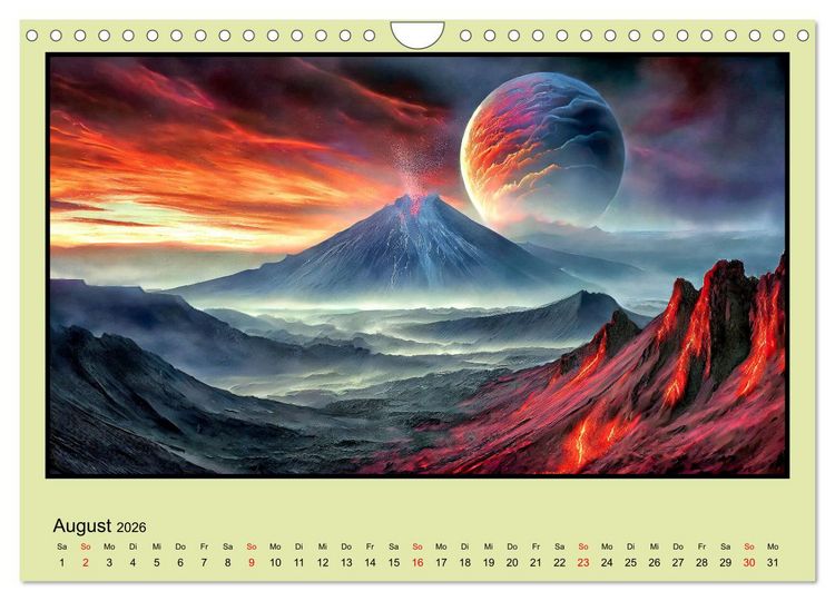 Produktbild: Der Zauber fremder Welten (Wandkalender 2026 DIN A4 quer), CALVENDO Monatskalender