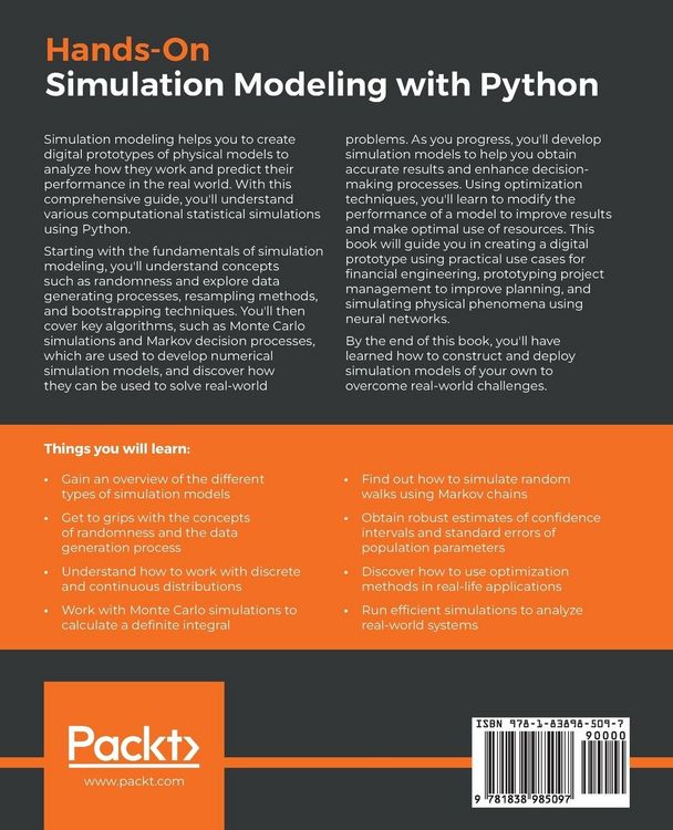 Produktbild: Hands-On Simulation Modeling with Python