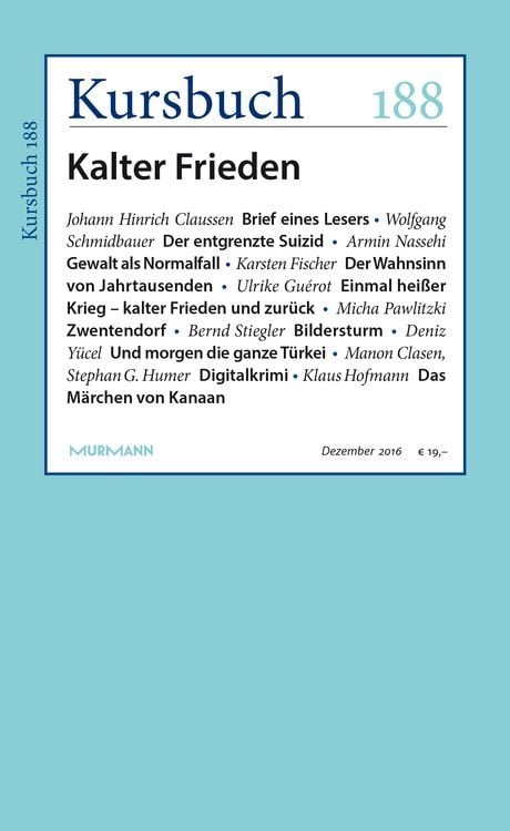 Produktbild: Kursbuch 188