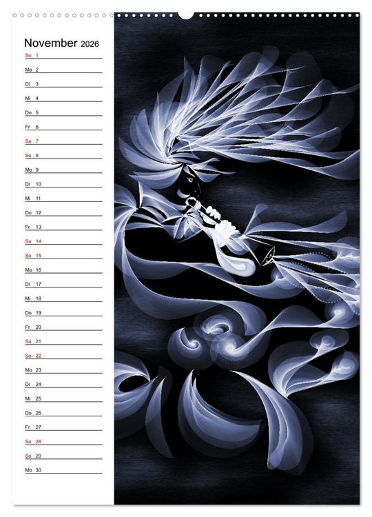 Produktbild: Textile Gewebekunst (Wandkalender 2026 DIN A2 hoch), CALVENDO Monatskalender