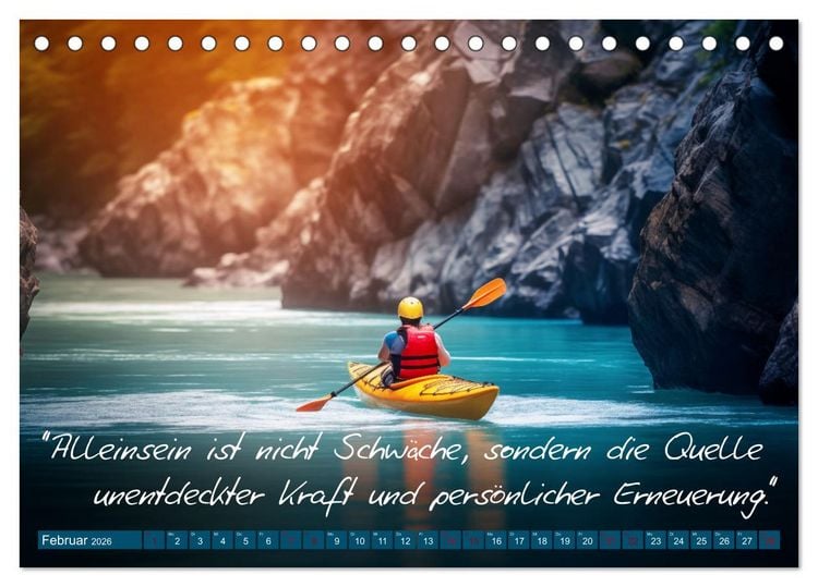 Produktbild: Motivation in Bewegung - Ein Jahr voller sportlicher Energie (Tischkalender 2026 DIN A5 quer), CALVENDO Monatskalender