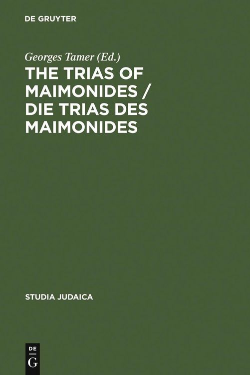Produktbild: The Trias of Maimonides / Die Trias des Maimonides
