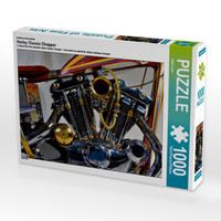 Produktbild: CALVENDO Puzzle Harley Classic Chopper 1000 Teile Lege-Gr&ouml;&szlig;e 64 x 48 cm Foto-Puzzle Bild von Ingo Laue