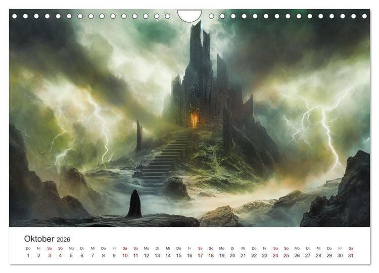 Produktbild: Das Reich der fl&uuml;sternden Schatten (Wandkalender 2026 DIN A4 quer), CALVENDO Monatskalender