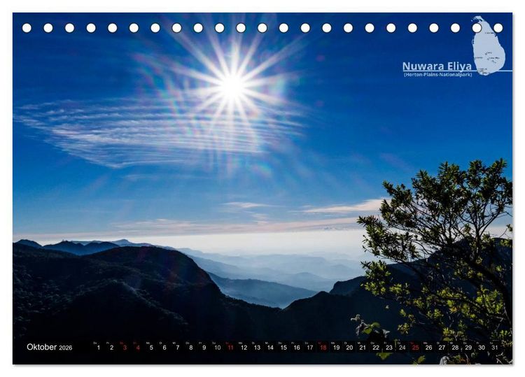 Produktbild: Sri Lanka, eine Reise &uuml;ber die Insel der King Coconut (Tischkalender 2026 DIN A5 quer), CALVENDO Monatskalender
