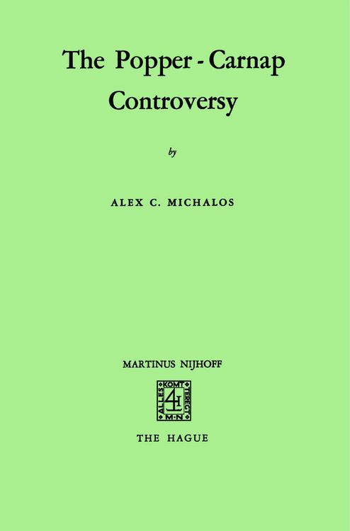 Produktbild: The Popper-Carnap Controversy