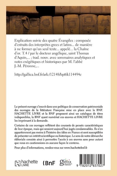 Produktbild: Explication suivie des quatre &Eacute;vangiles. T.4