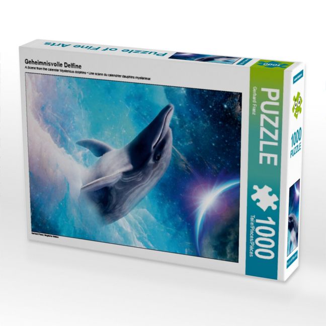 Produktbild: CALVENDO Puzzle Geheimnisvolle Delfine | 1000 Teile Lege-Gr&ouml;&szlig;e 64x48cm Foto-Puzzle f&uuml;r gl&uuml;ckliche Stunden