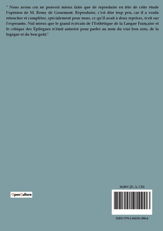 Produktbild: La sottise esperantiste