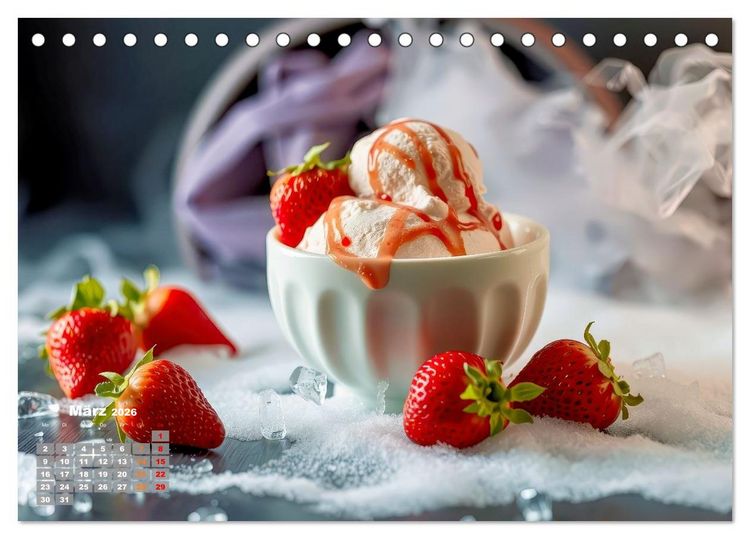 Produktbild: Superfood Blaubeeren und Erdbeeren (Tischkalender 2026 DIN A5 quer), CALVENDO Monatskalender