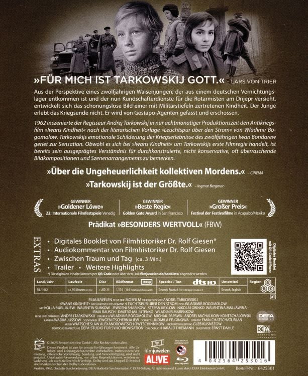 Produktbild: Iwans Kindheit &ndash; Special Restored Edition (DEFA Filmjuwelen)