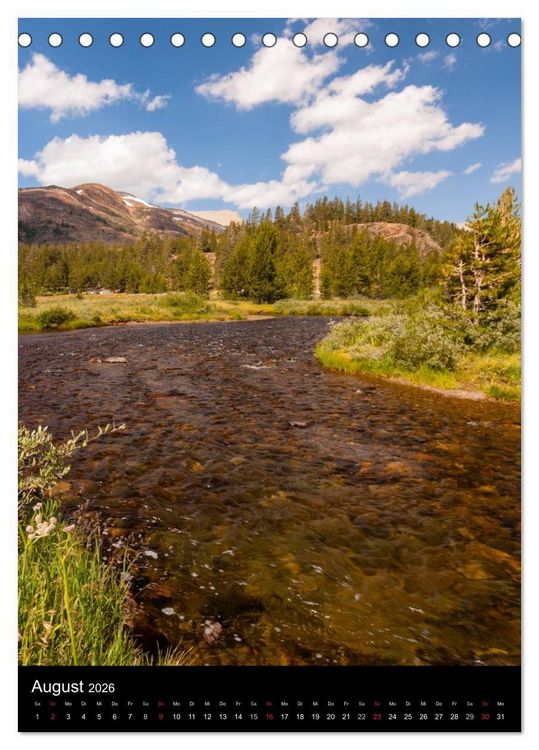 Produktbild: Idylle Pur - Der Yosemite National Park (Tischkalender 2026 DIN A5 hoch), CALVENDO Monatskalender