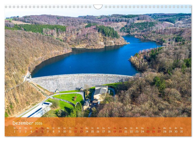 Produktbild: Talsperren der Ruhr und ihrer Nebenfl&uuml;sse aus der Vogelperspektive (Wandkalender 2026 DIN A3 quer), CALVENDO Monatskalender