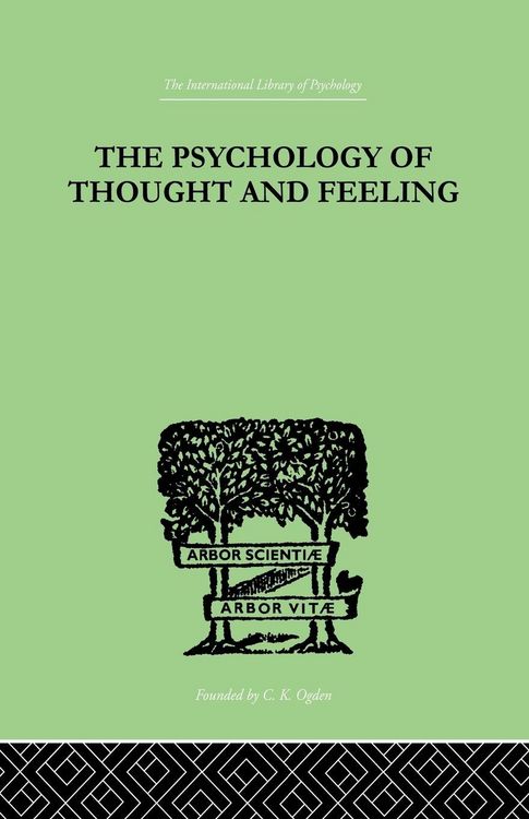 Produktbild: The Psychology Of Thought And Feeling