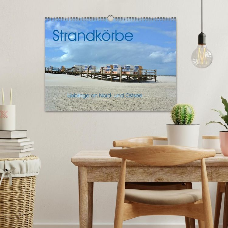 Produktbild: Strandk&ouml;rbe - Lieblinge an Nord- und Ostsee (Wandkalender 2027 DIN A3 quer), CALVENDO Monatskalender