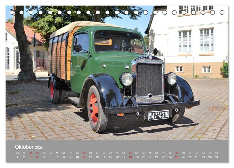 Produktbild: Oldtimer - L K W (Tischkalender 2026 DIN A5 quer), CALVENDO Monatskalender