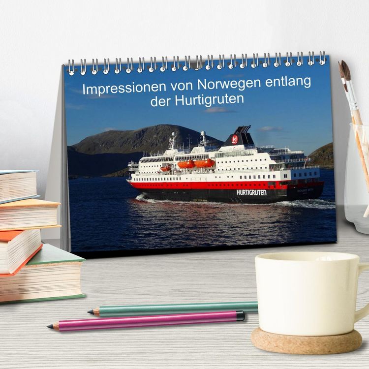 Produktbild: Impressionen von Norwegen entlang der Hurtigruten (Tischkalender 2026 DIN A5 quer), CALVENDO Monatskalender