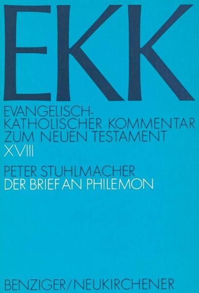 Produktbild: Der Brief an Philemon, EKK XVIII