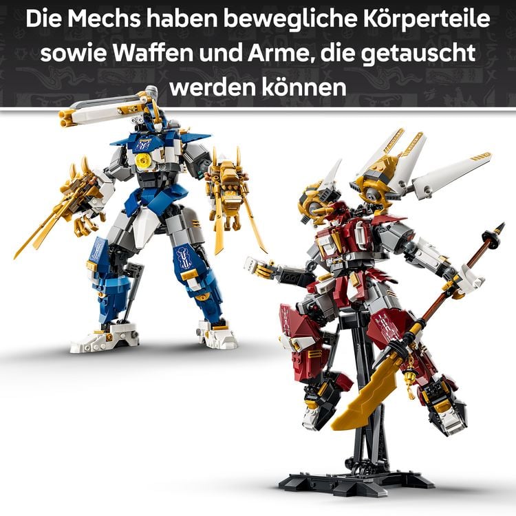 Produktbild: LEGO NINJAGO 71870 Die Zwillings-Titanmechs, Actionfiguren zum Bauen, Spielen und Ausstellen