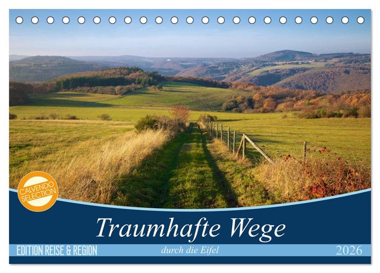Produktbild: Traumhafte Wege durch die Eifel (Tischkalender 2026 DIN A5 quer), CALVENDO Monatskalender