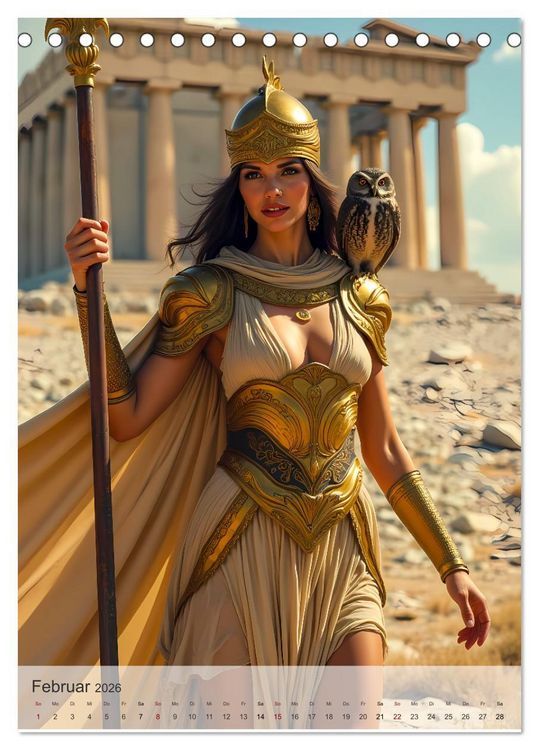 Produktbild: Griechische Mythologie - G&ouml;tter, Helden und Monster (Tischkalender 2026 DIN A5 hoch), CALVENDO Monatskalender