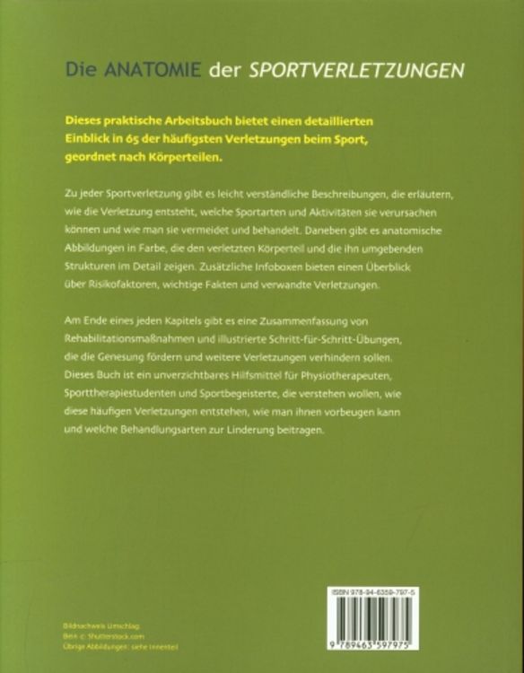 Produktbild: Die Anatomie der Sportverletzungen